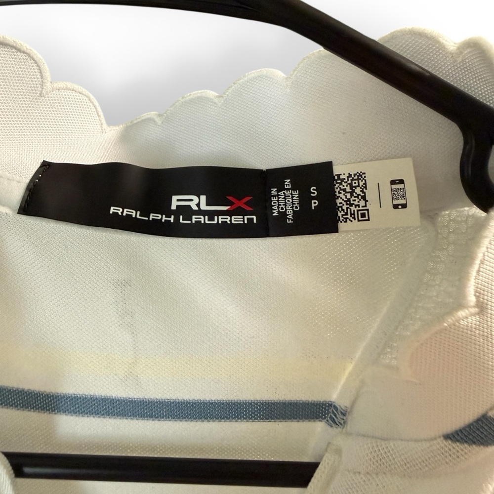 RLX Ralph Lauren Golf and Tennis Striped Pique Dress White with Stripes. Size S - Picture 4 of 5